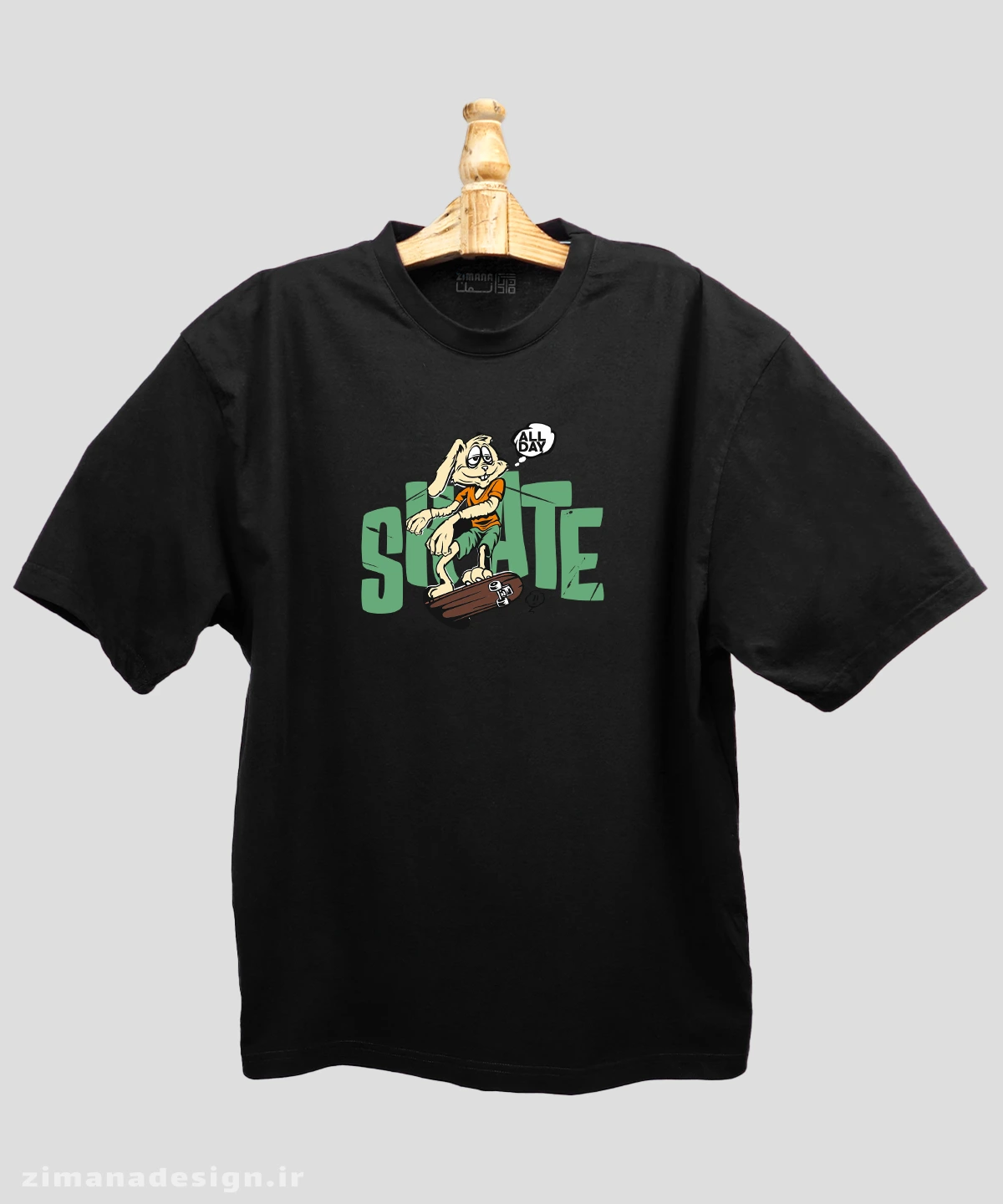 تیشرت لش مردانه و زنانه مدل مدل SKATE ALL DAY کد 656