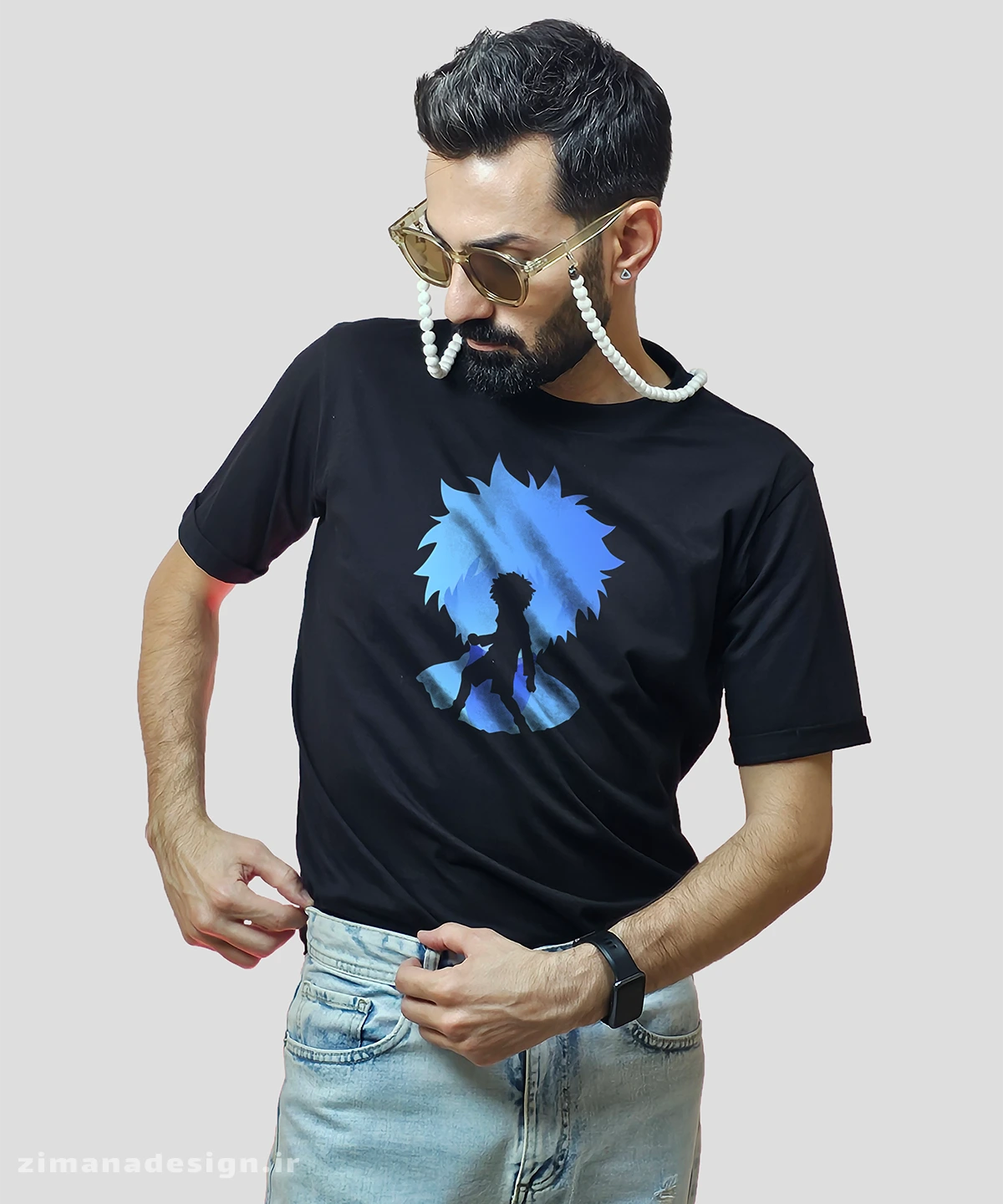 zimanaproduct-0662-b-b5 تیشرت مردانه و زنانه انیمه طرح هانتر ایکس هانتر - Image 1