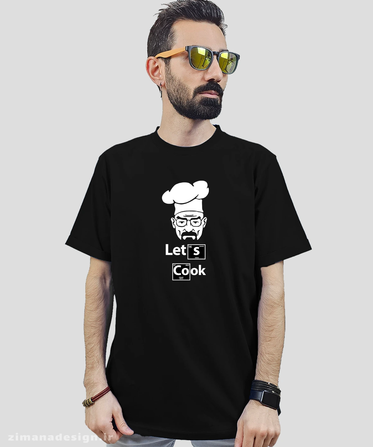 zimanaproduct-0676-b-b4 تیشرت مردانه و زنانه مدل بریکینگ بد | Lets Cook - Image 1