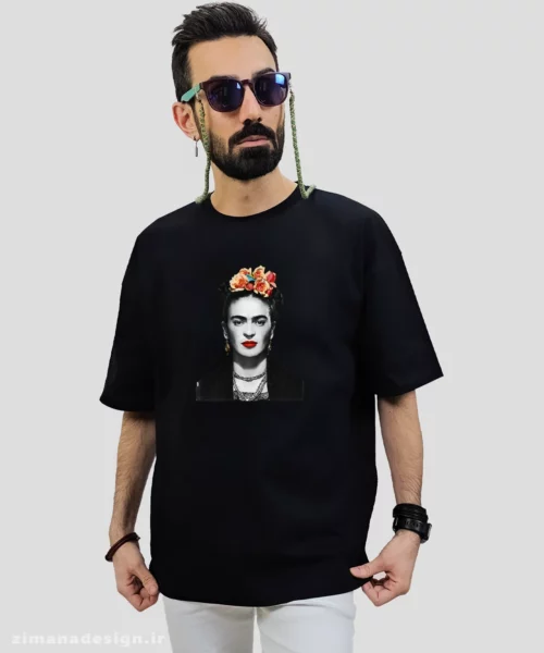 تیشرت لش مردانه و زنانه مدل فریدا کالو کد 679 - Image 4