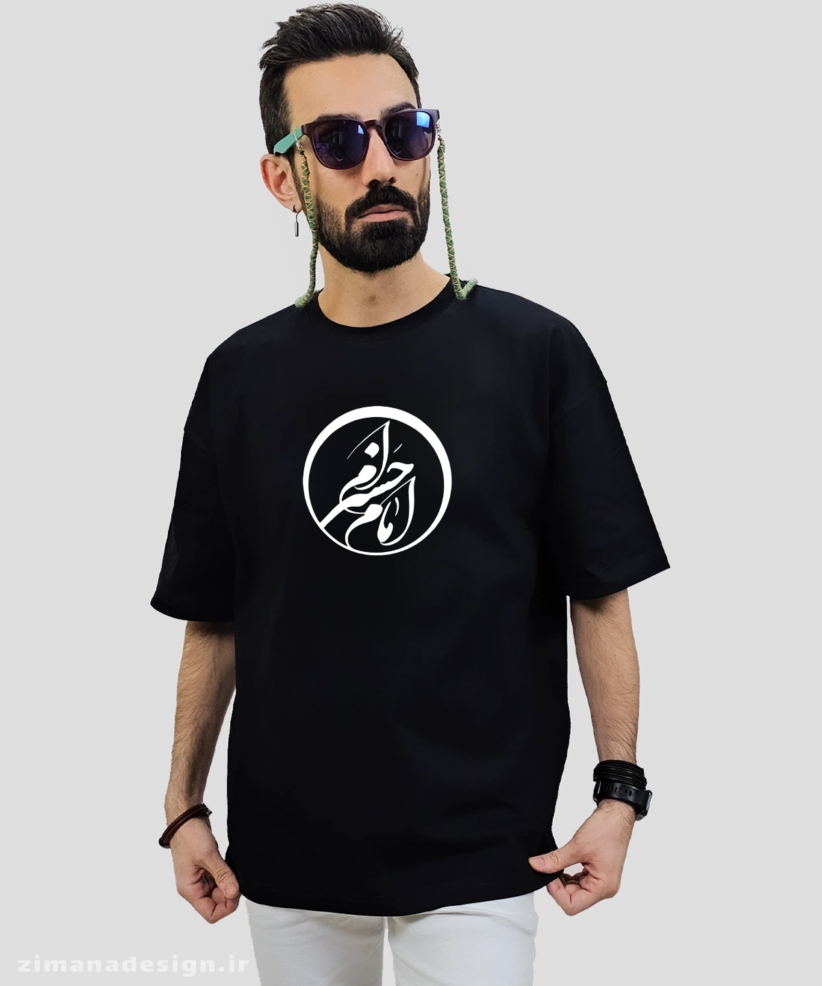 zimanaproduct-0745-l-b تیشرت لش مردانه و زنانه مذهبی طرح امام حسنی ام کد 745 - Image 1