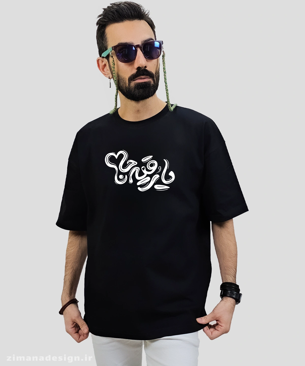 zimanaproduct-0766-l-b تیشرت لش مردانه و زنانه مذهبی طرح یا رقیه جان کد 766 - Image 1