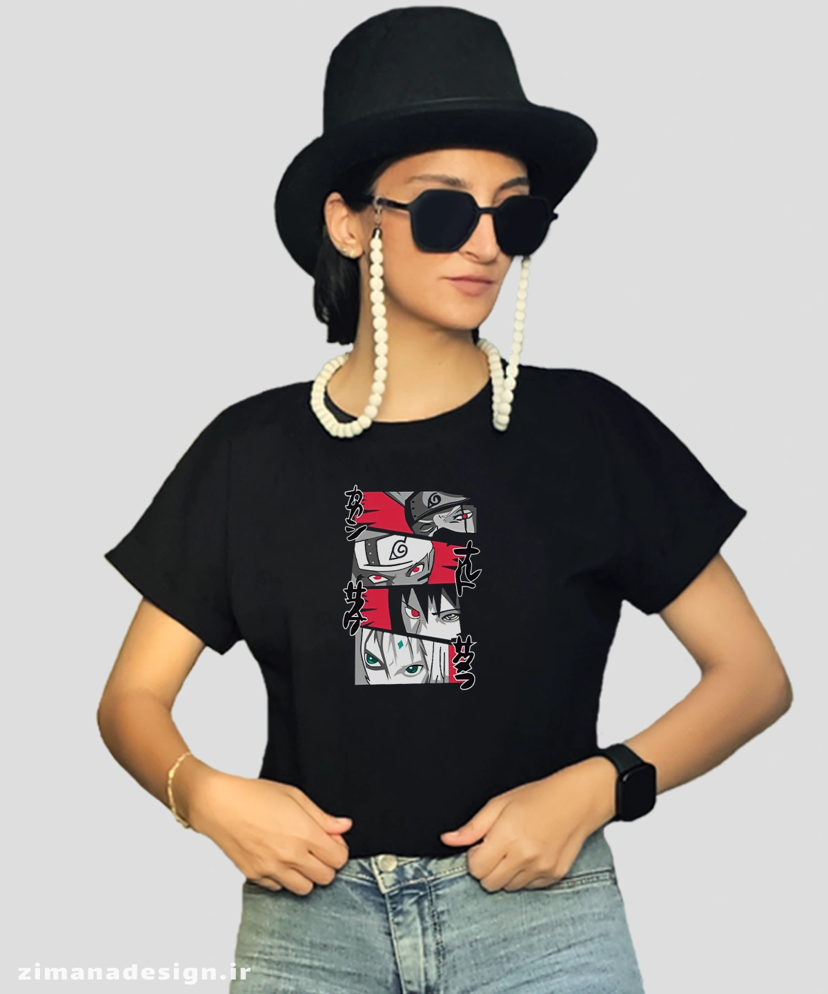 zimanaproduct-0120-c-b2 کراپ زنانه مدل ناروتو کد 120 - Image 1