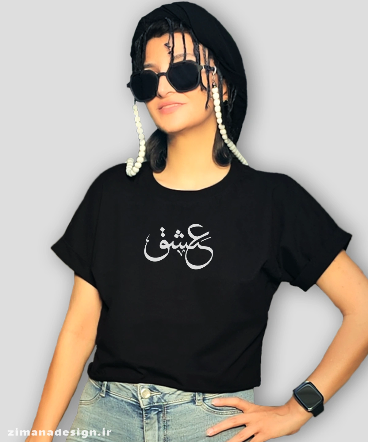 zimanaproduct-0836-c-b3 کراپ زنانه تایپوگرافی طرح عشق کد 836 - Image 1