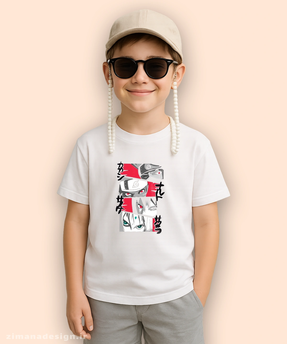 zimanaproduct-0120-bc-w تیشرت بچگانه مدل ناروتو کد 120 - Image 1