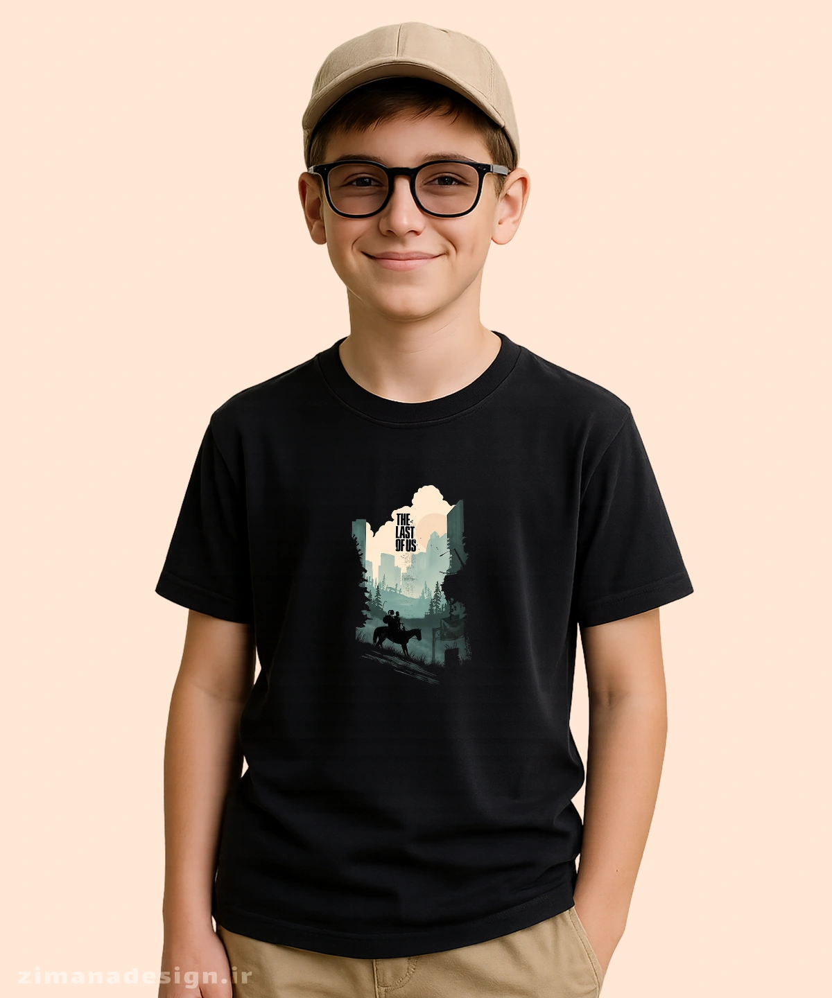 zimanaproduct-0315-bc-b تیشرت بچگانه مدل لست اف اس | The Last Of Us - Image 1