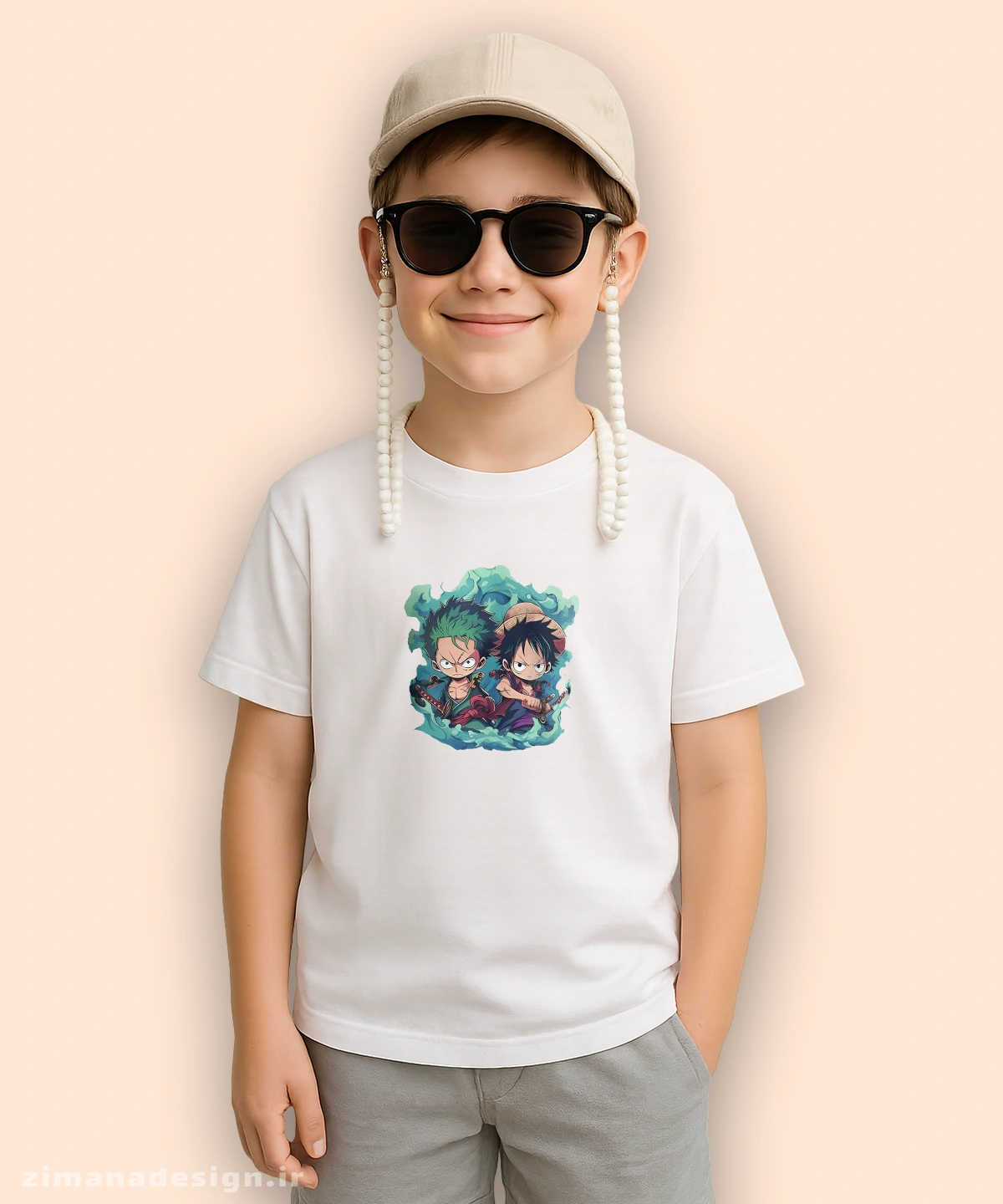 zimanaproduct-0340-bc-w تیشرت بچگانه مدل وان پیس | One Piece 5 - Image 1