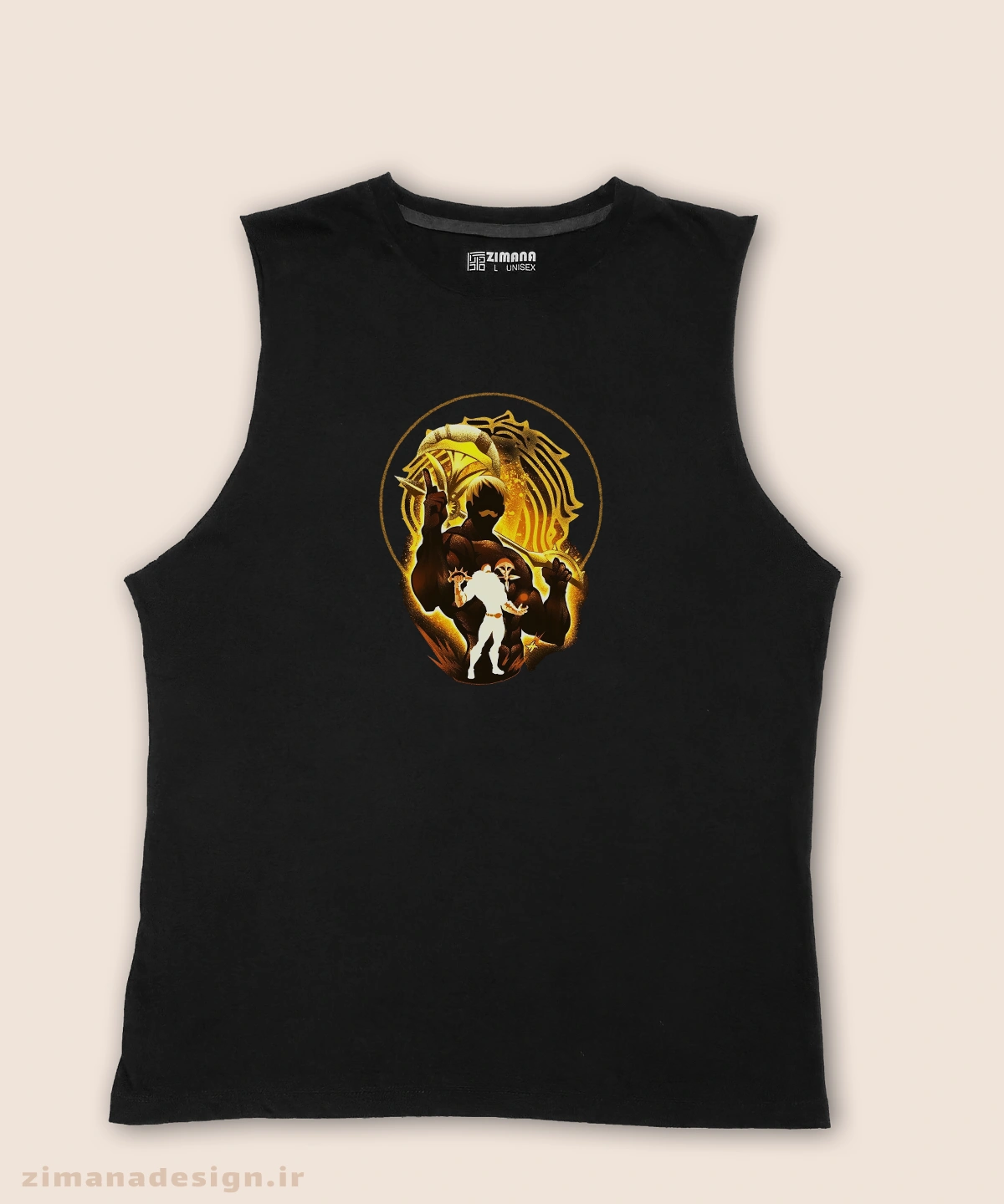 zimanaproduct-0880-t-b2 تاپ مردانه و زنانه طرح هفت گناه مرگبار شخصیت اسکانور - Image 1