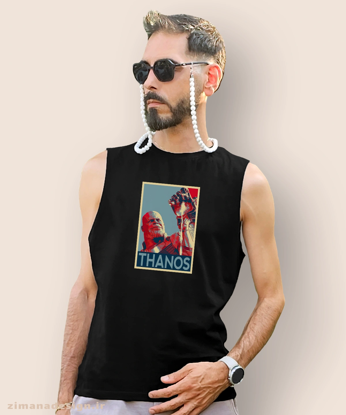 zimanaproduct-0890-t-b1 تاپ مردانه و زنانه طرح تانوس کد 890 - Image 1