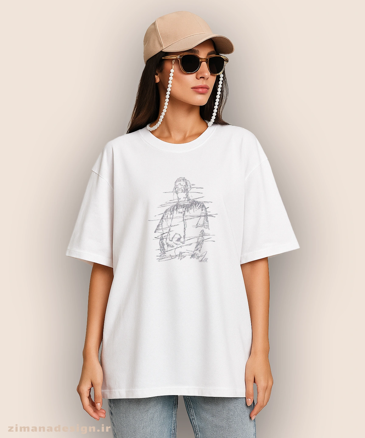 zimanaproduct-0921-l-w تیشرت لش مردانه و زنانه طرح تراویس اسکات کد 921 - Image 1