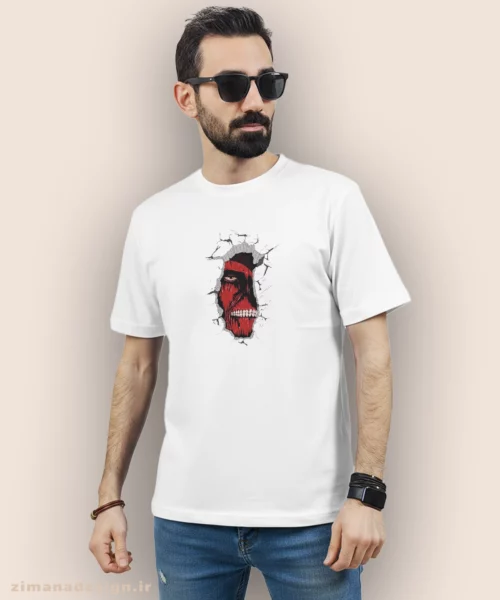تیشرت مردانه و زنانه طرح اتک آن تایتان 927 - Image 5
