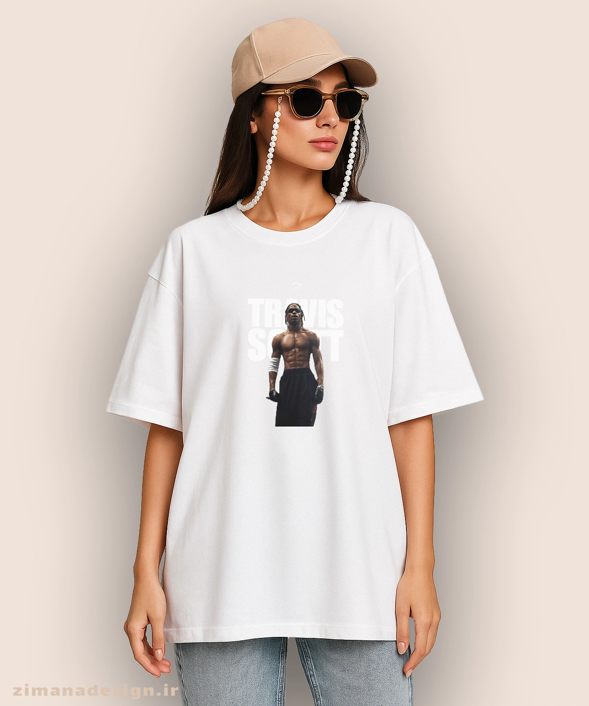 zimanaproduct-0947-l-w تیشرت لش مردانه و زنانه طرح تراویس اسکات کد 947 - Image 1