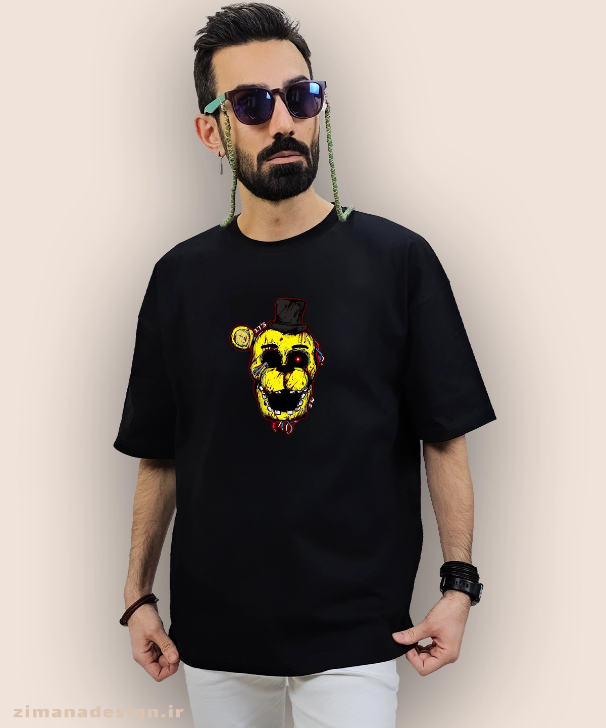 zimanaproduct-0966-l-b1 تیشرت لش مردانه و زنانه طرح بازی فناف شخصیت فردی کد 966 - Image 1