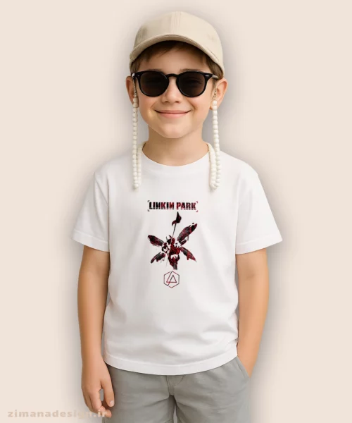 تیشرت بچگانه طرح گروه لینکین پارک کد 972 - Image 3
