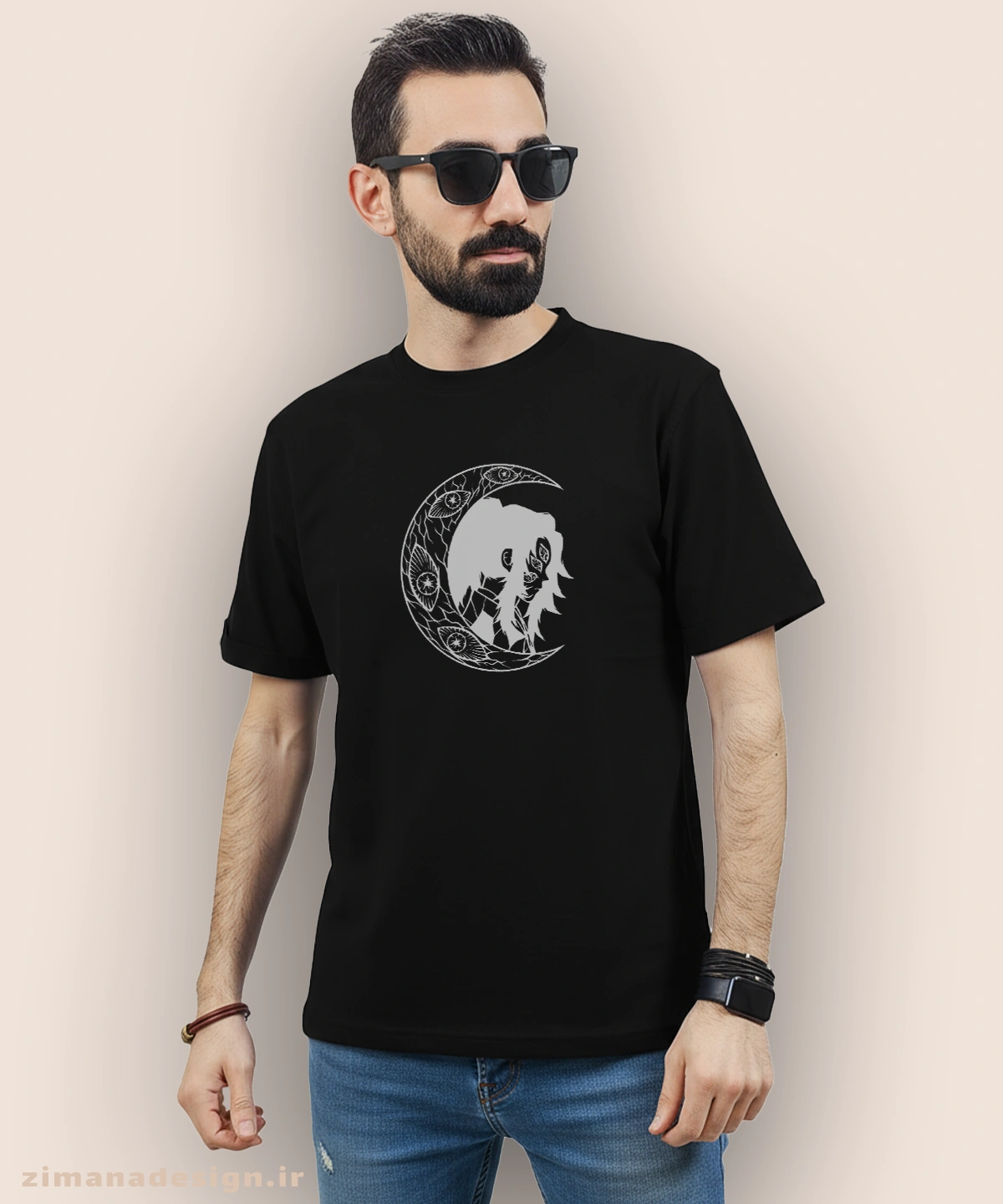 zimanaproduct-0993-b-b3 تیشرت مردانه و زنانه طرح شیطان کش شخصیت کوکوشیبو کد 993 - Image 1
