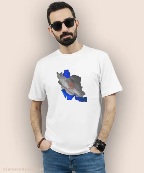 تیشرت مردانه و زنانه اصیل ایرانی طرح نقشه ایران - Image 6