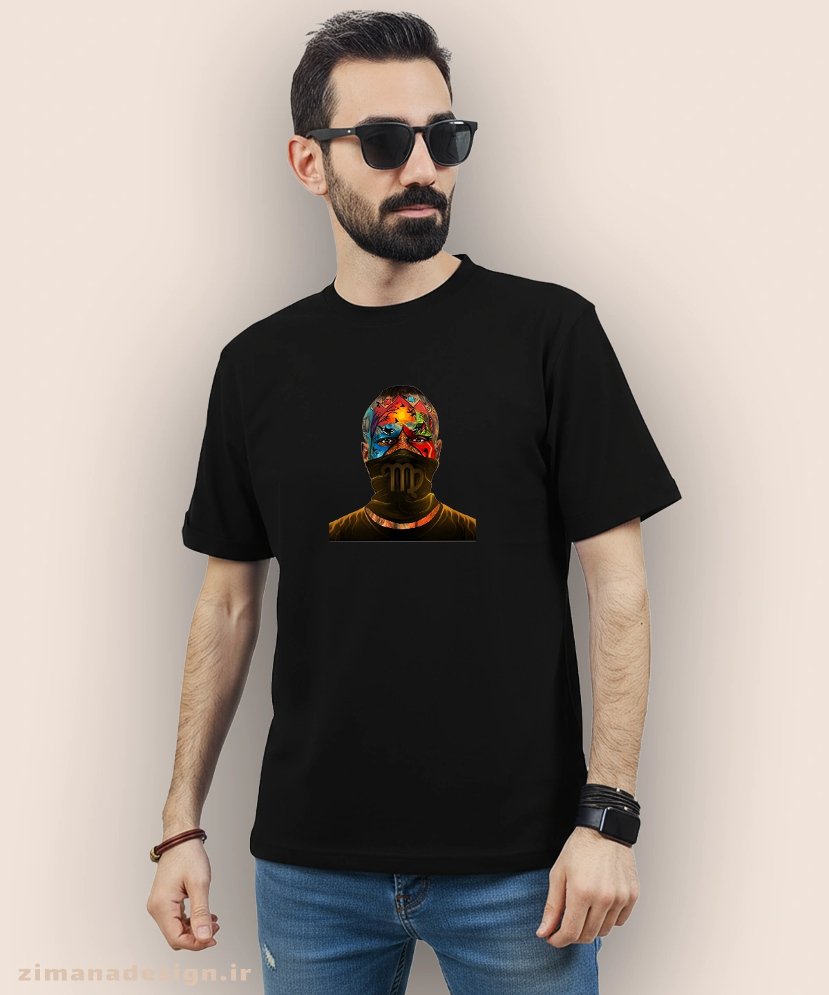 zimanaproduct-1038-b-b3 تیشرت مردانه و زنانه طرح تتلو کد 1038 - Image 1