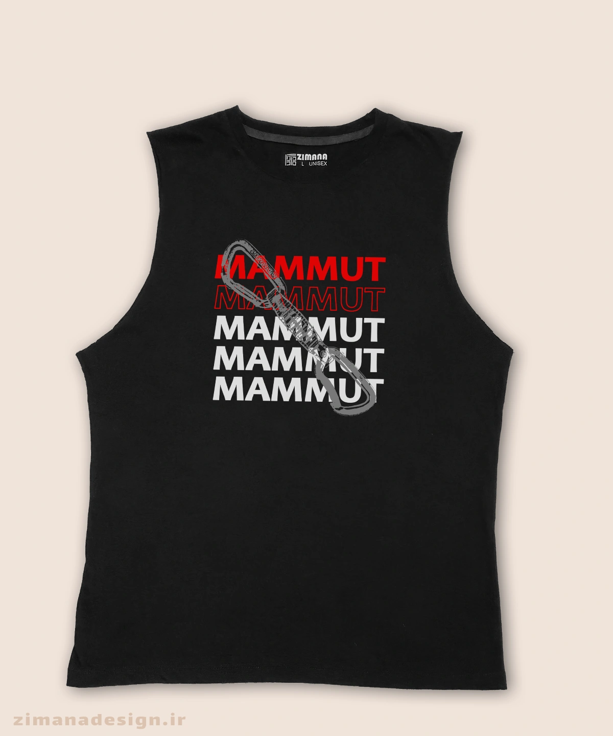 zimanaproduct-1072-t-b2 تاپ مردانه و زنانه طرح کوه نوردی MAMMUT کد 1072 - Image 1